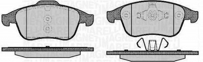 MAGNETI MARELLI 363916060670 -  Комплект тормозных колодок, дисковый тормоз